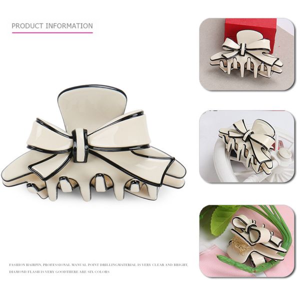 

french style high-end butterfly knot hair clip hair claw shark clip accessory multiple styles available add elegance to your hairstyle