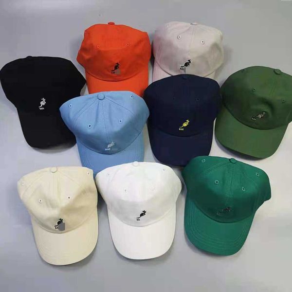 

kangaroo korean baseball cap pure cotton high-end cap soft baseball cap, Blue;gray