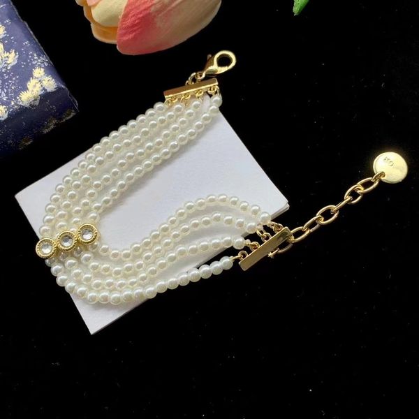 

new fashion freshwater pearl multi-layer bracelet, Black