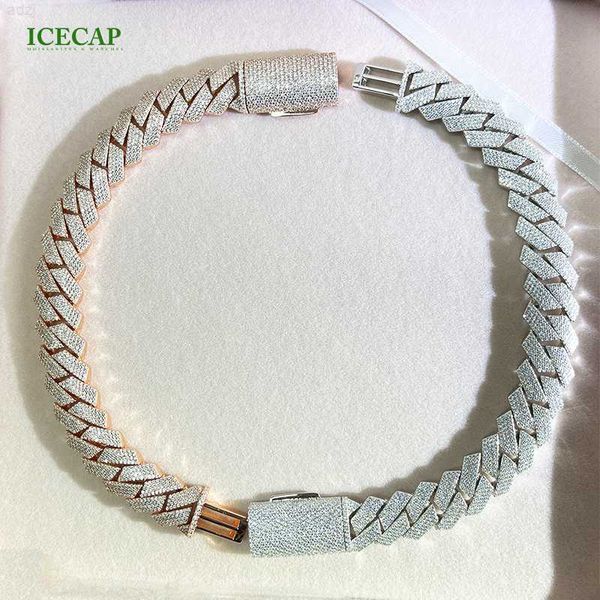 

hiphop cuban bracelet link chain 925 silver plated pass the diamond test moissanite diamond bracelet for rapper bracelet