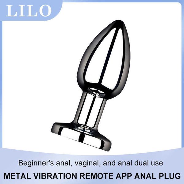 

metal vibration remote app control luminous electric plug g-spot toy