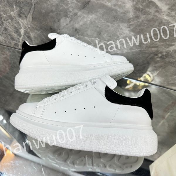 

luxury quality designer sneakers calfskin casual shoes fashion reflective shoes men women sneaker vintage trainers leather, Black