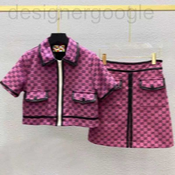 

two piece dress designer women's casual suits letters luxury woman jacket coats for women short sleeve zipper jacket cool girls streetw, White
