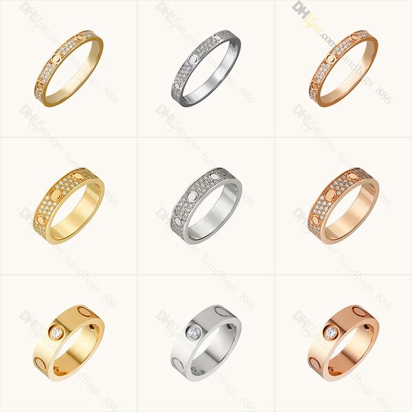 

designer ring for women love screw ring diamond ring designer jewelry titanium steel rings gold-plated never fading non-allergic,gold/silver