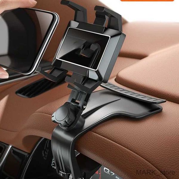 

car holder dashboard car phone mount multifunctional dashboard mirror car phone holder with 360-degree rotating adjustabl r230626
