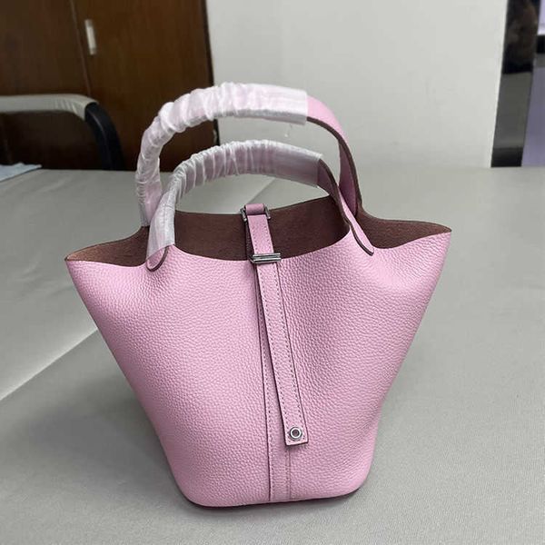 

wholesale designer h ormes totes handbags home vegetable basket togo cow leather bag female bucket versatile handbag have logo