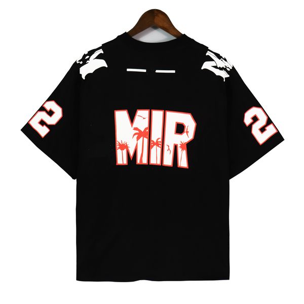 

high street oversized 22 football tee jersey mens women designer t-shirts stylist men casual loose cotton shirt luxurys streetwear hip hop, White;black