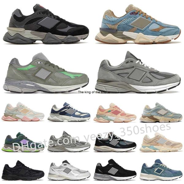

designer new 9060 sneakers running shoes blue haze grey matter protection pack phantom 990 990v3 jjjjound rain cloud grey mens women retro o, Black