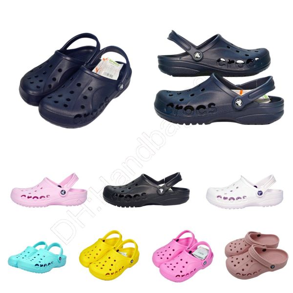 

sandals eva 10126 crocclog crocodile shoes lightweight comfortable women men summer slides designers sandalias slippers a08, Black