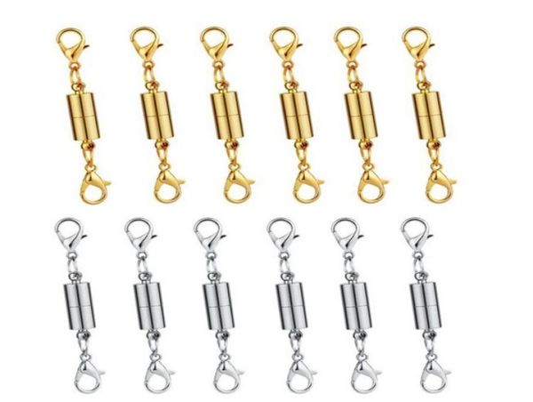 

new silvergold plated magnetic magnet necklace bracelet clasps cylinder shaped clasps for necklace bracelet jewelry diy qual8157456
