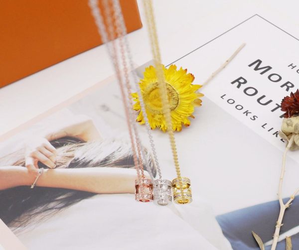 

fashion stone pendant necklace for man woman letter design necklaces jewelry pendants 3 color highly quality9331339, Silver