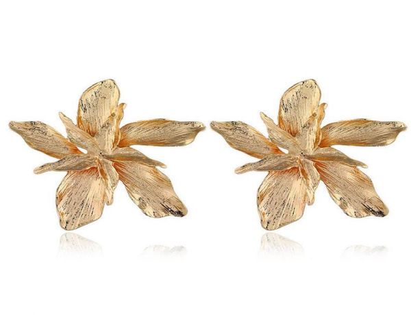 

europe and the united states exaggerated multilayer alloy flower earrings female fashion autumn and winter earrings bohemian8418499, Silver