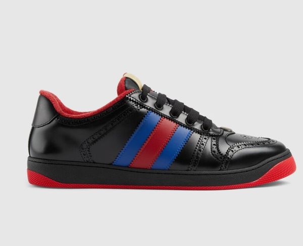 

men's new casual shoes cowhide lacing colored sports shoes 722602, Black