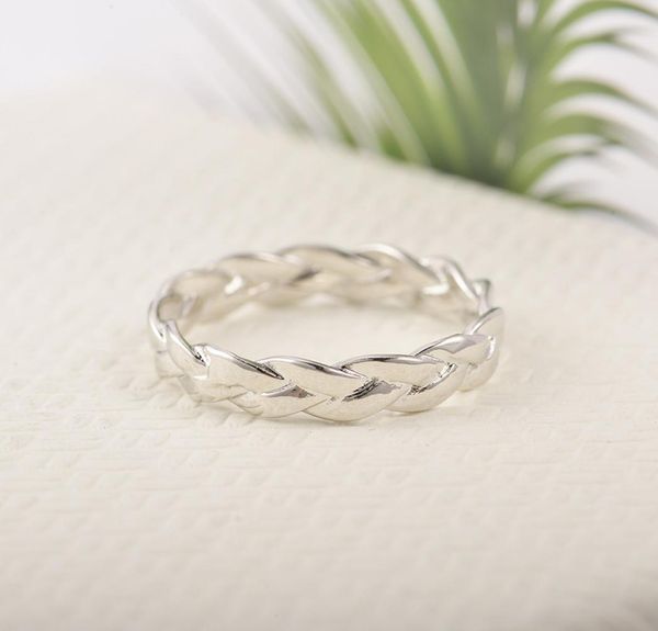 

ring creative closed chain simple rings01234567891811124, Silver