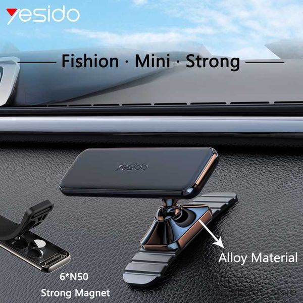 

car holder yesido magnet car phone holder strong magnetic 360 degree rotation 3m sticker magnetic gravity support car phone holder great r23