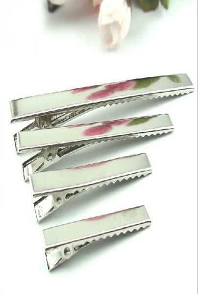 

whole 100pcslot diy metal single prong alligator aligator clips baby hair bows hair tool5663524, Golden;silver