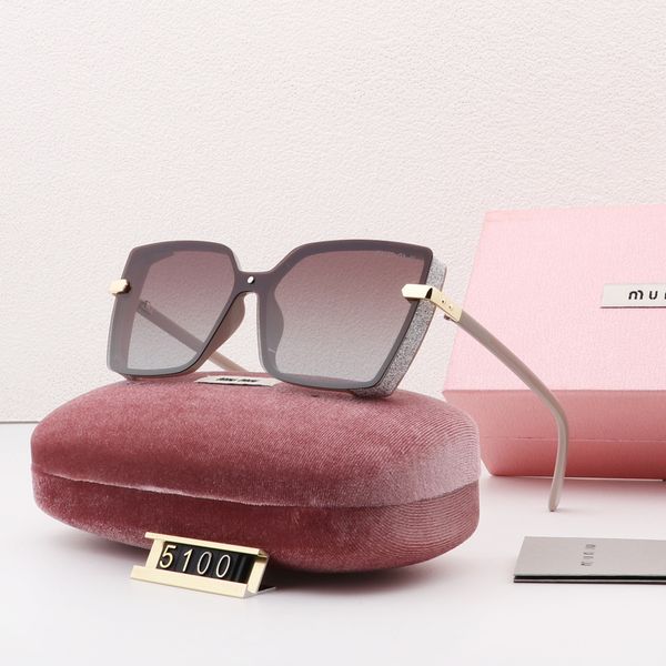 

designer miu sunglasses mens eyeglasses pc lens full frame uv400 sun proof womens fashion glasses luxury printing oversize adumbral for beac, White;black