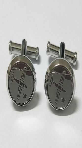 

fashion business stainless steel cufflinks in airplane pattern cuff links for men boy friend gift no with box3793985, Silver