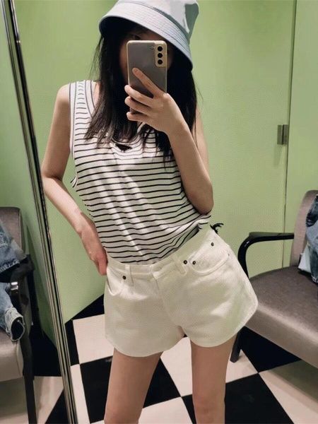 

Womens Tanks & Camis Anagram-embroidered cotton-blend tank top Shorts Designer Nylon Yoga Suit O-neck Sleeveless Sports bra Vest Ladies solid Elastic Femme G3, Multi