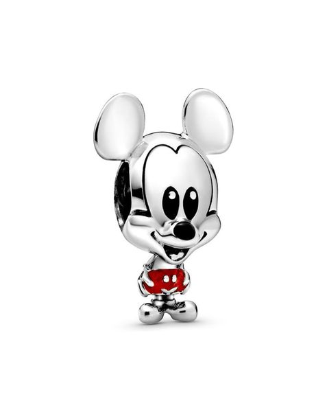 

authentic ale 925 sterling silver mouse red trousers charm beads 2020 new diy designer charms for fashion jewelry making charmes b5470469, Black