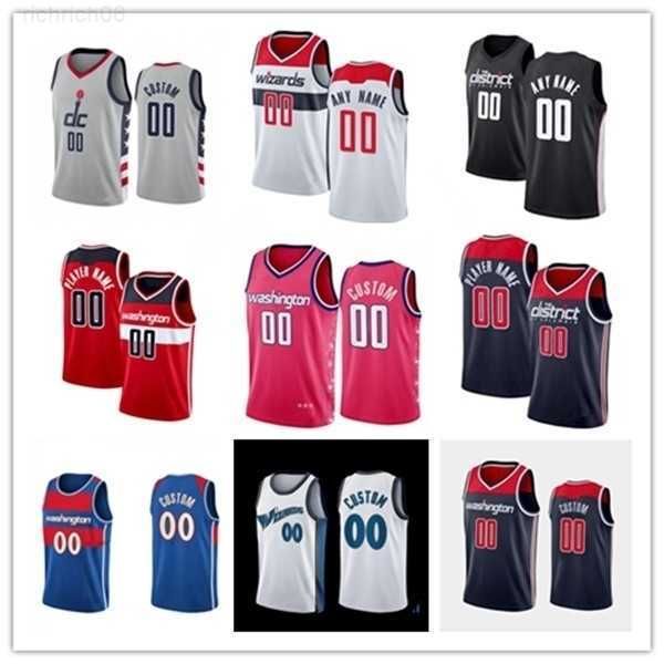 

men women youth washington''wizards''custom 0 bilal coulibaly 33 kyle kuzma 3 bradley beal 6 kristaps porzingis 24 corey, Black;red