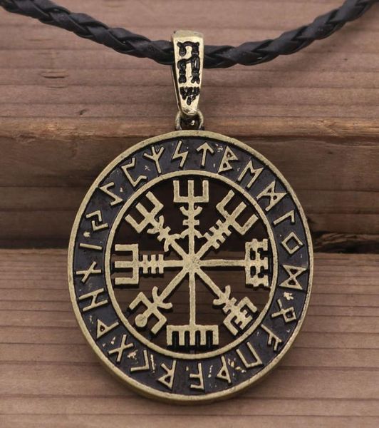 

viking pirate compass necklace rune alloy men039s popular jewelry5309242, Silver