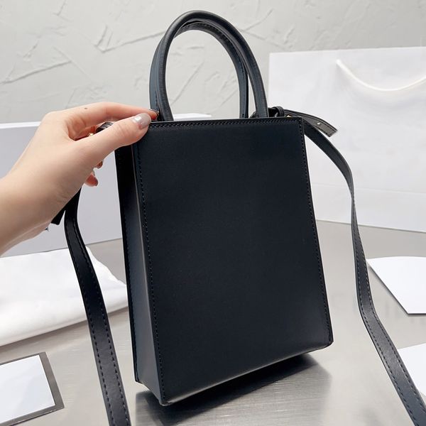 

designer tote bag luxury handbag women black leather pochette shoulder bag crossbody casual shopping bag