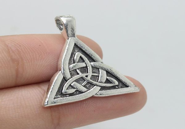 

15pcs celtic knot charm 30x24mm antique silver tone celtic knot charm pendants7172075, Bronze;silver