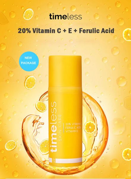

timeless skin care time less 20% vitamin c 30ml face care serum essence ve ferulic acid fast shipping