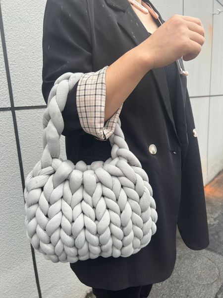 

ladies casual bag hand-woven shopping bag icelandic wool fashion soft lightweight breathable holiday gifts crossbody bags