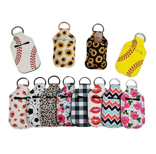 

bottle 30ml hand sanitizer cover neoprene bottle sleeve for hand sanitizer women men keychain lipstick holder baseball 500pcs 52275480992, Blue