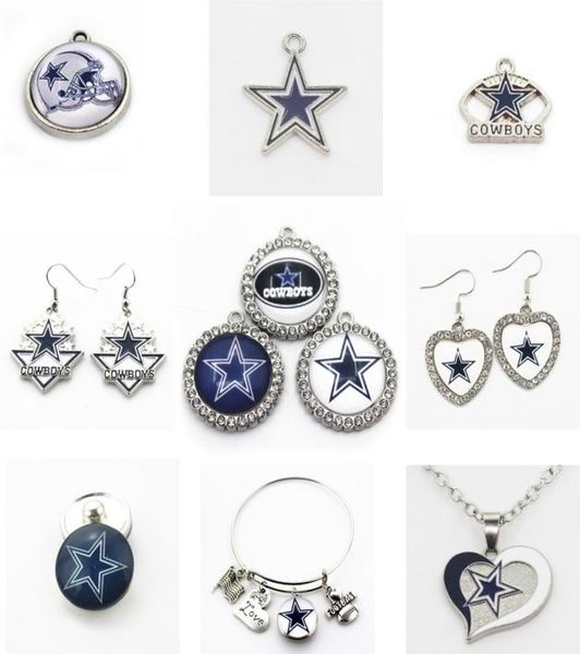 

us football team charms cowboy dangle charms sports diy bracelet necklace pendant jewelry hanging charms9192958, Bronze;silver