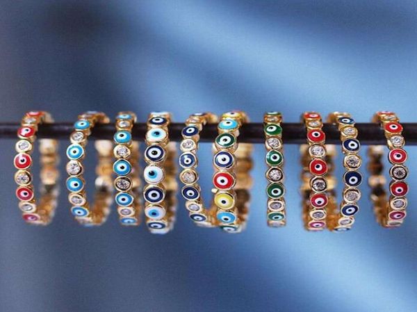 

evil eye rings turkish rings for women midi finger rings gold plated hip hop jewelry turkish muslim jewelry6236770, Silver