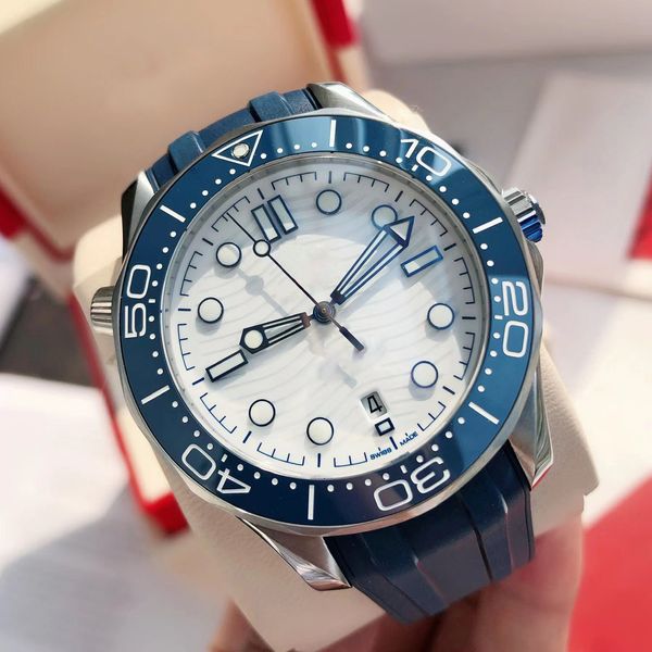 

business luxury men s seamaster watch 2813 automatic mechanical fashion transparent diving watch night light plate ceramic stainless steel w, Slivery;golden