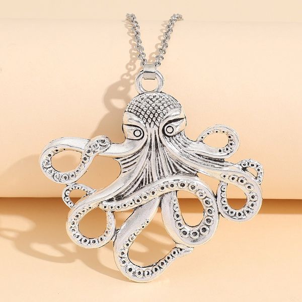 

s3742 fashion jewelry silver color vintage ocs pendant necklace