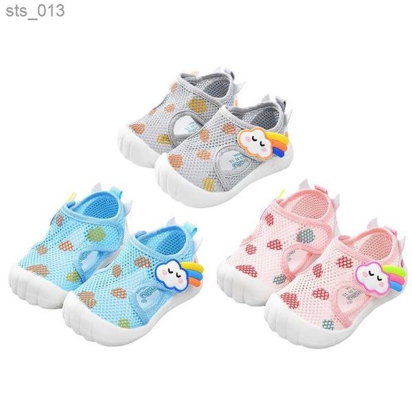 

infant first-walker shoes toddler non-slip mesh sandal summer shoes rubber sole baby shoes prewalker shoes for kids 1-3t l230518