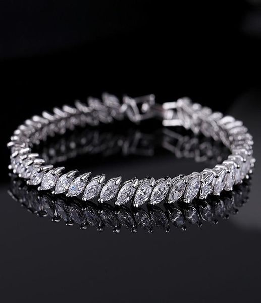 

silvergold crystal wedding jewelry bangles bracelets for women costume jewelry cubic zirconia diamond bridal chain bracelet2299270, Golden;silver