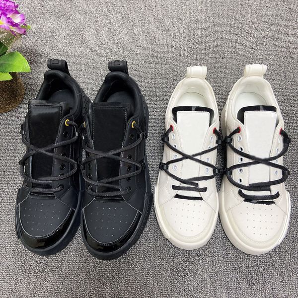 

classic men's casual shoes 2023 latest men's luxury leather cool shoes 2 color ribbon box, Black