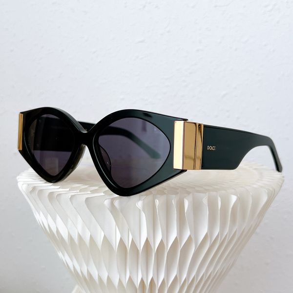 

fashion sunglasses, female designer cat eye plate, large frame glasses, anti blue light gradient shade, sunglasses dg 4396, White;black