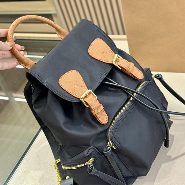 

designer backpack canvas large capacity school bags letter nylon handbags fashion purses travel backpacks with high quality
