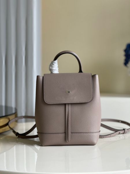 

designer women's leather travel backpack large capacity fashion brand handbag campus wind shoulder bag