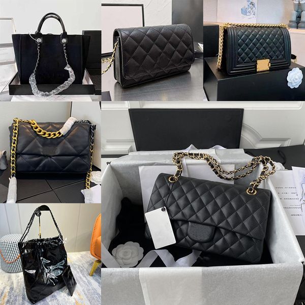 

8a designer bag multiple styles women shoulder tote crossbody bag classic chain flap luxury caviar grain sheepskin leather canvas fashion lo