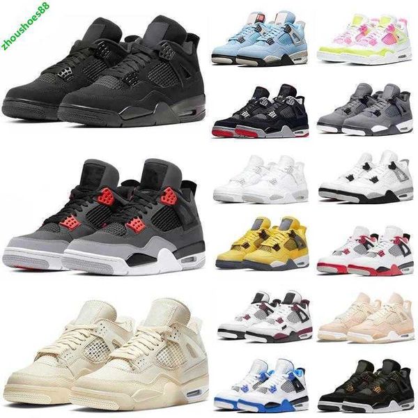 

box with sail 4s men basketball shoes sneakers midnight navy cool grey patent starfish unc oreo bred military black cat 4s shimmer dark moch