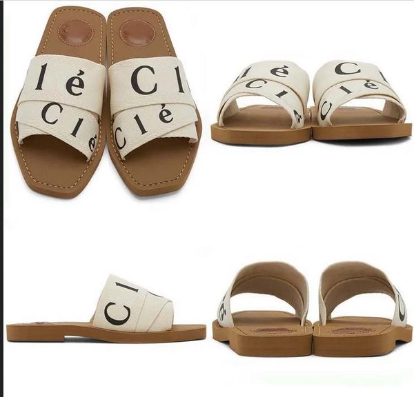 

designer slippers sliders slides sandals woody flat mule the maison's o signature adorns the inner sole the easy slip-on design makes t, Black