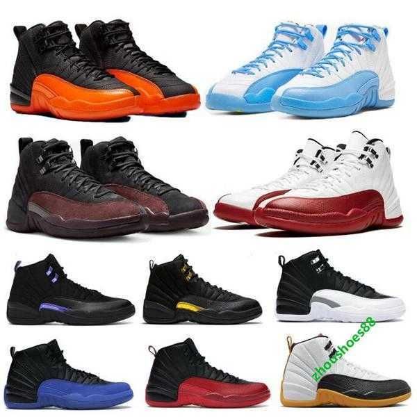 

jordens 12s retro basketball shoes jumpman 12 sneaker brilliant orange cherry black taxi playoffs a ma maniere 2023 men women trainer 5.5-13