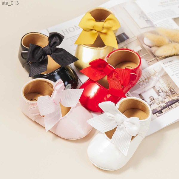 

pu toddler moccasinsfor newborn baby girls princess shoes bow baby shoes for newborn prewalkers soft sole l230518