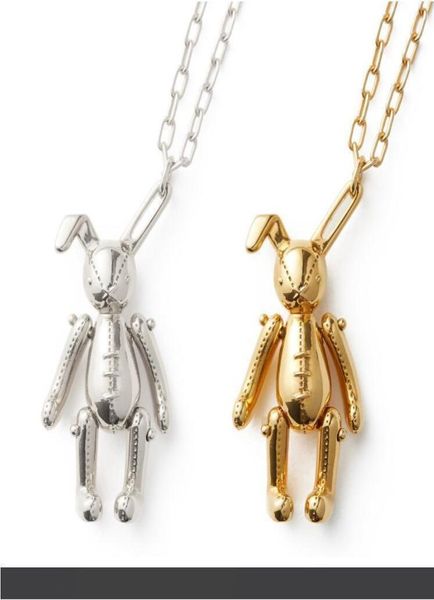 

ambush rabbit pendant 925 silver necklace simple hip hop fashion jewelry exquisite gift box packaging7649870