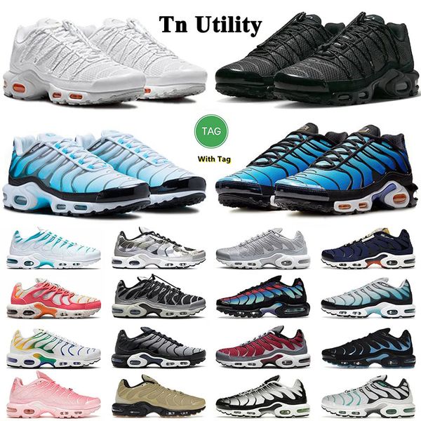 

tn plus running shoes men sneaker toggle utility triple white atlanta dusk baltic blue sea coral baltic blue magma orange mens womens traine