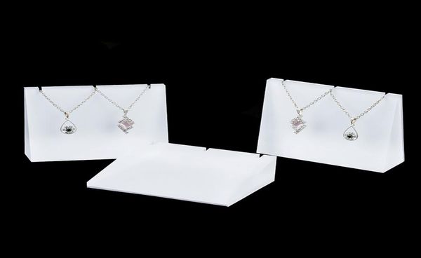 

jewelry necklace pendant display holder stand white clear acrylic jewellery shelf cases displays custom3025010, Black