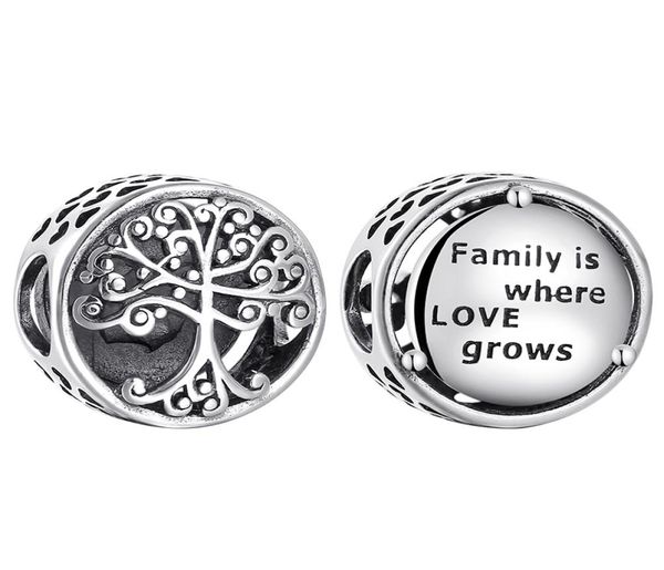 

fashion 925 sterling silver diy fine like tree of life round shape beads fit original charm bracelet jewelry making9106680, Golden;silver